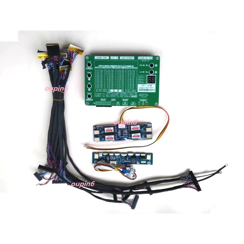 Electronics Repair Kit - ノートパソコン、テレビ、LCD、LEDテストツールキットセット、パネルテスターキット（修理用）、スクリーンモニターディスプレイ用、14個のLVDSケーブル付き