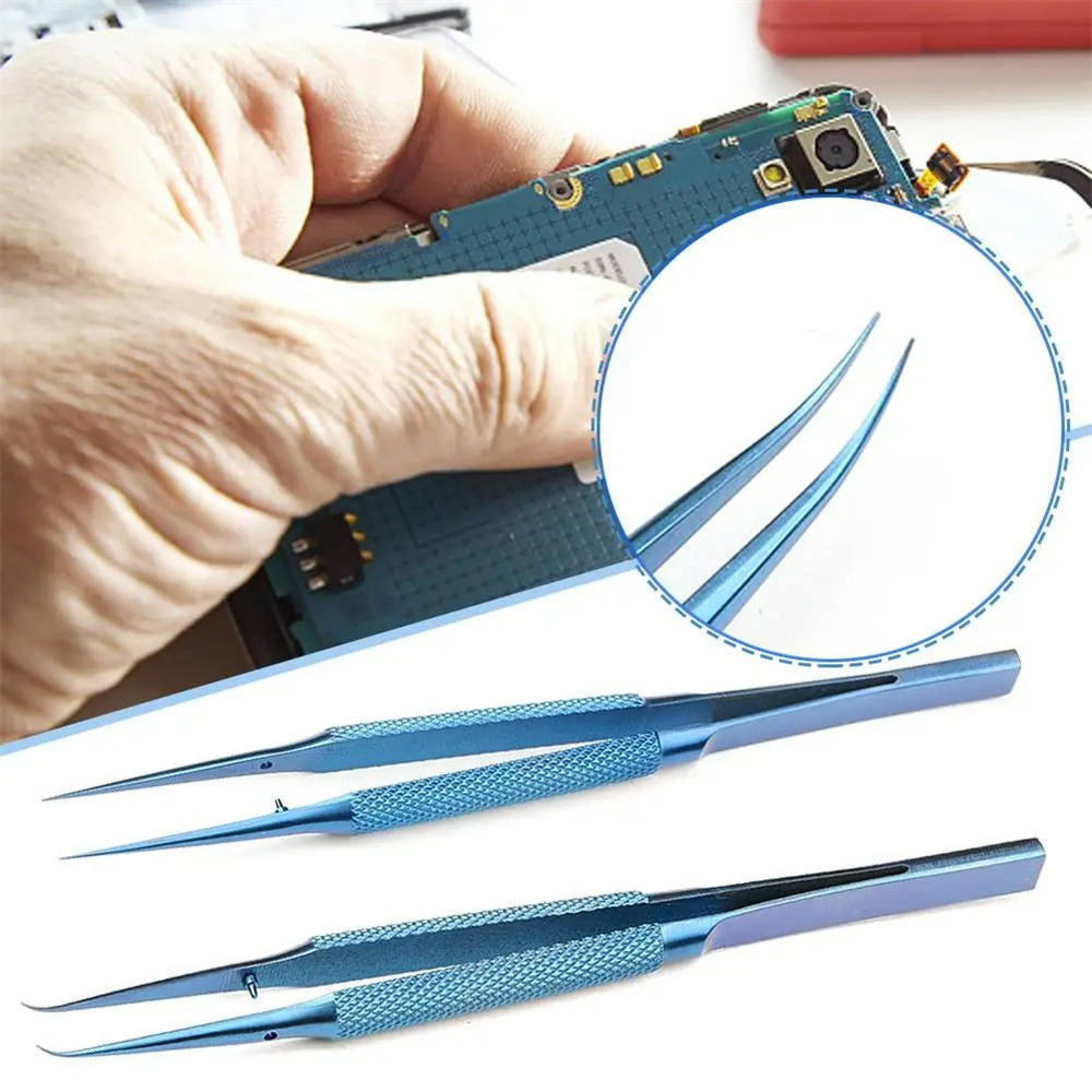 Smd Tweezer Set - 電子機器修理用チタン合金耐磁ピンセット、マザーボード、PCB、SMD、ジュエリー用プロ仕様ESD鉗子