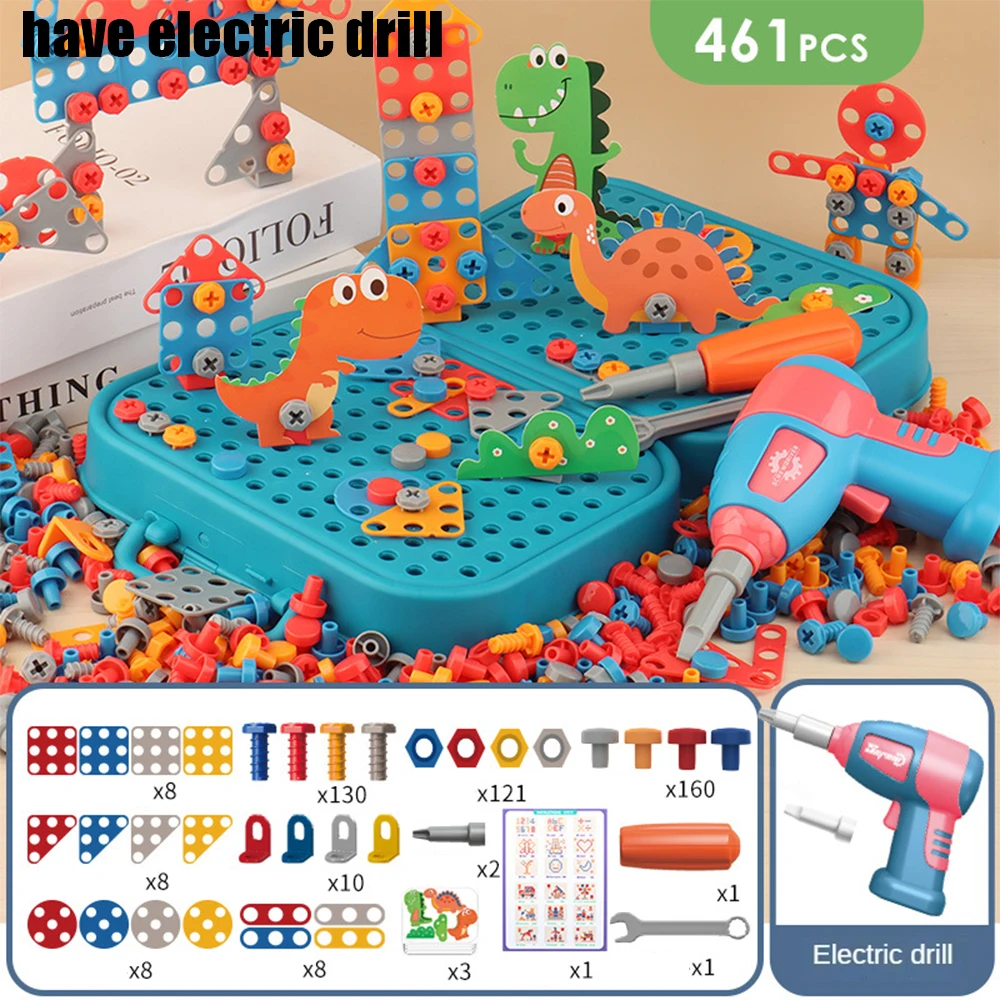Electronics Repair Simulator - 子供のおもちゃツールセット電気ドリルネジナット 3D パズルおもちゃごっこ遊び修復ツールボックス掘削アセンブリ知育玩具