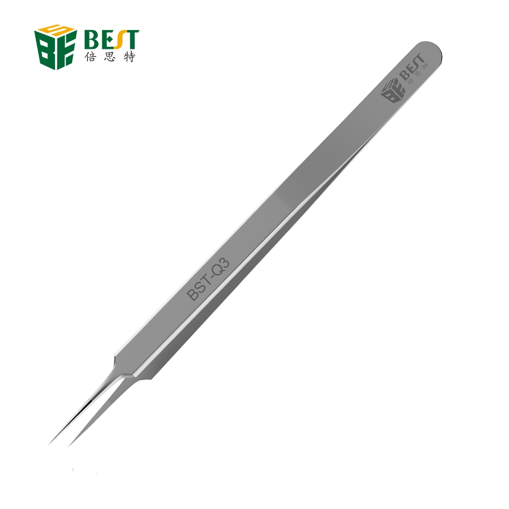 Smd Tweezer Set - プロのステンレス鋼ピンセット,精密ファインポイント,携帯電話用,bga smd修理ツール,1個