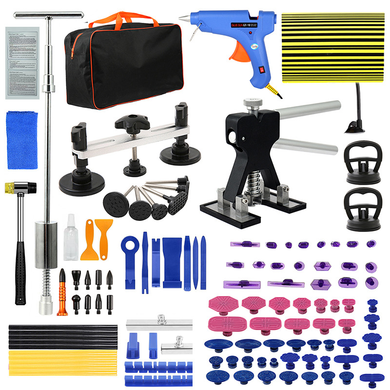Electronics Repair Kit - 車のへこみ修理ツールキット、塗装レスデントリムーバー、吸盤式PDRツール、雹による損傷、へこみ除去用、ボディフィラー不要