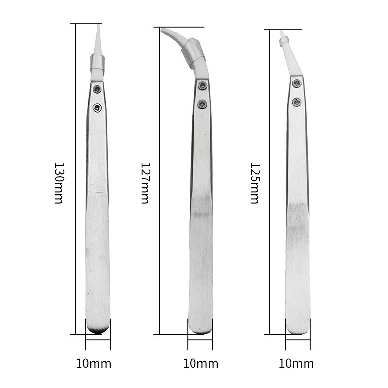高温耐性セラミックピンセットセット、電子機器PCB SMD修 - Smd Tweezer Set のレビューと価格