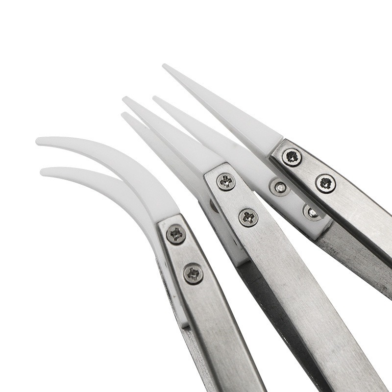 高温耐性セラミックピンセットセット、電子機器PCB SMD修 - Smd Tweezer Set のレビューと価格