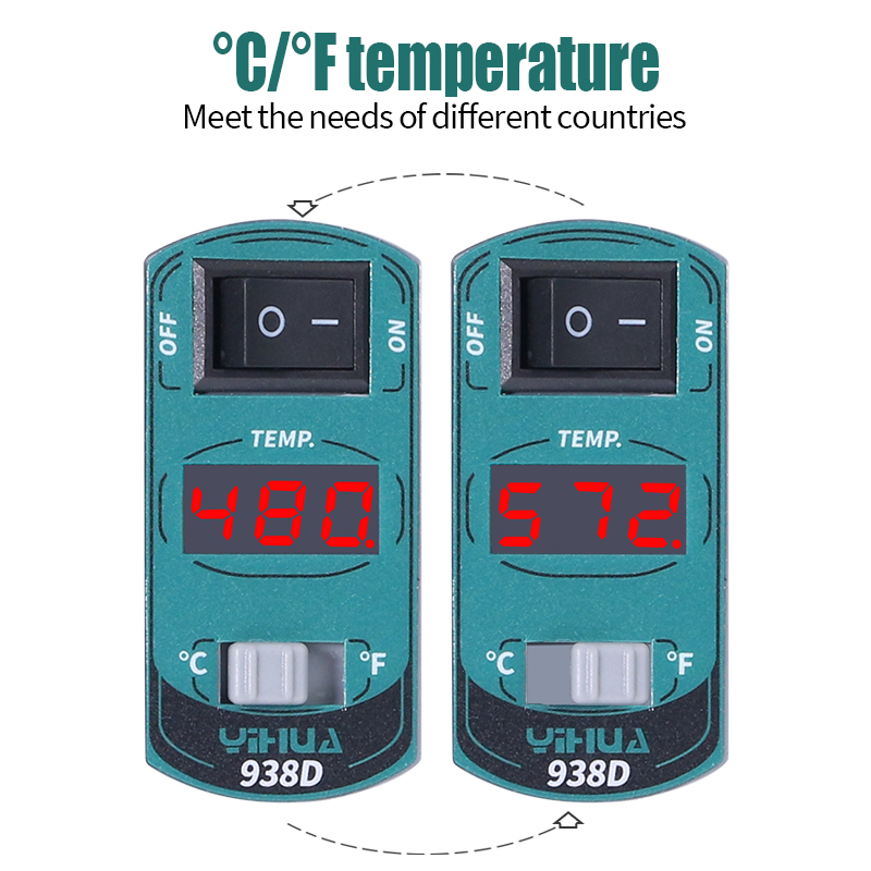 YIHUA 938D ポータブルピンセットはんだステーション - Smd Tweezer Set のレビューと価格