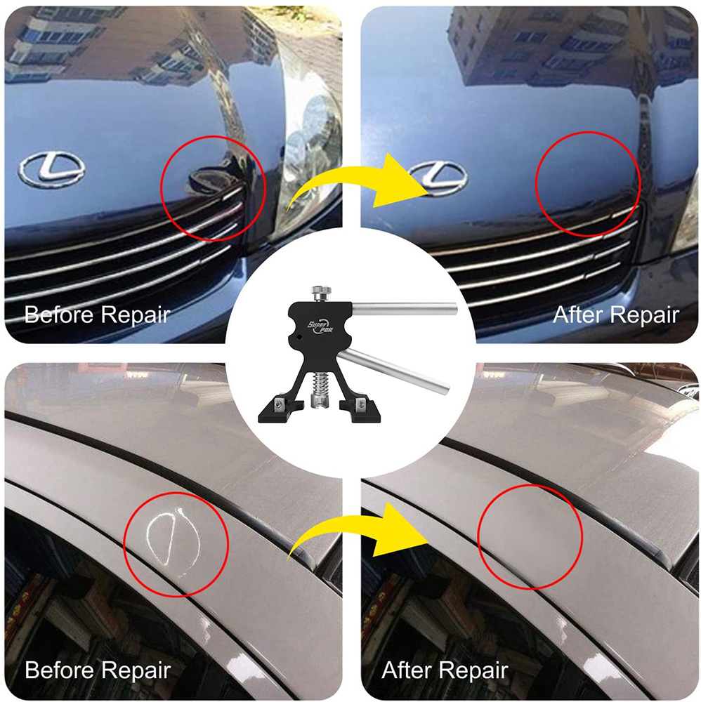 金属 PDR 車のデントリペアツール黒デント除去リフター車体 - Electronics Repair Kit のレビューと価格