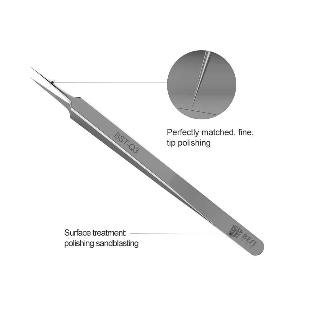 プロのステンレス鋼ピンセット,精密ファインポイント,携帯電話 - Smd Tweezer Set のレビューと価格