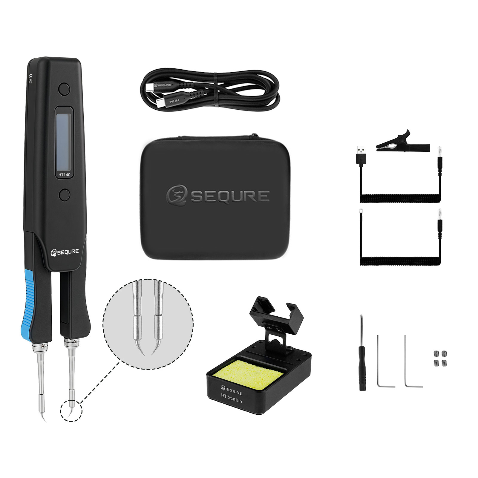 SEQURE HT140 2-IN-1 電気加熱ピンセット  - Smd Tweezer Set のレビューと価格
