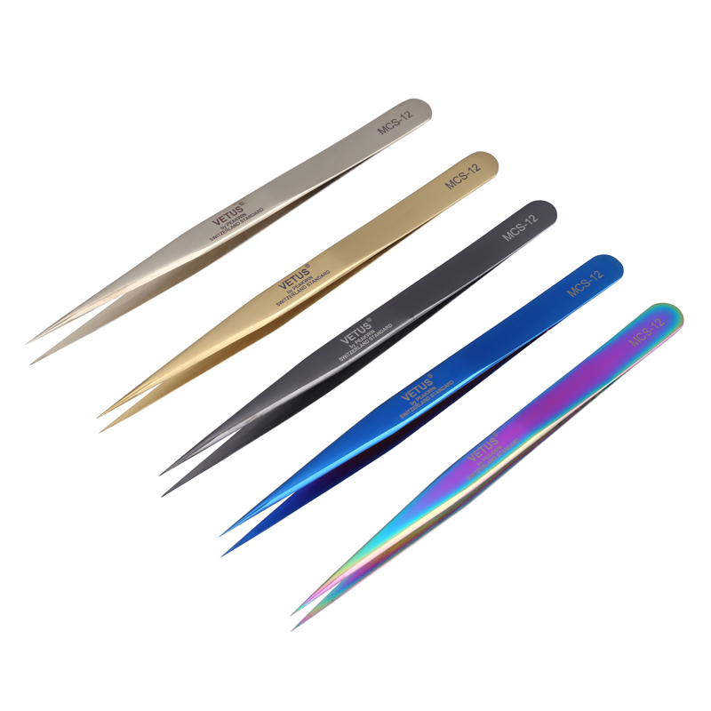 オリジナルヴェトス MCS-12 精密ピンセットステンレス鋼 - Smd Tweezer Set のレビューと価格