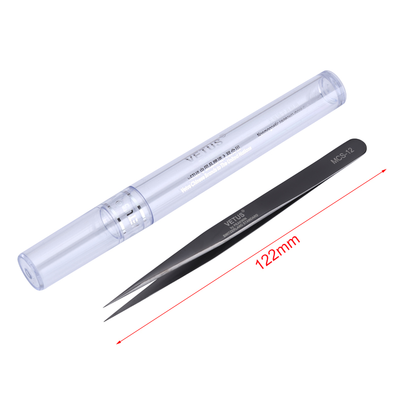 オリジナルヴェトス MCS-12 精密ピンセットステンレス鋼 - Smd Tweezer Set のレビューと価格