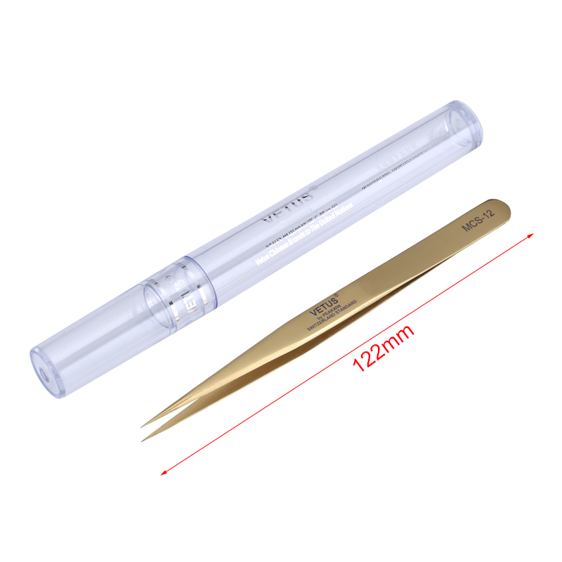 オリジナルヴェトス MCS-12 精密ピンセットステンレス鋼 - Smd Tweezer Set のレビューと価格