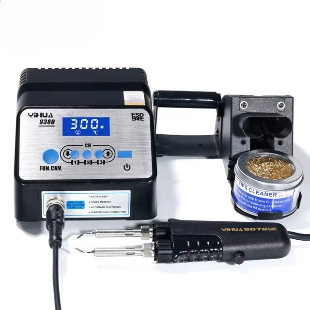 938Dポータブルピンセットはんだ付けステーション110V  - Smd Tweezer Set のレビューと価格