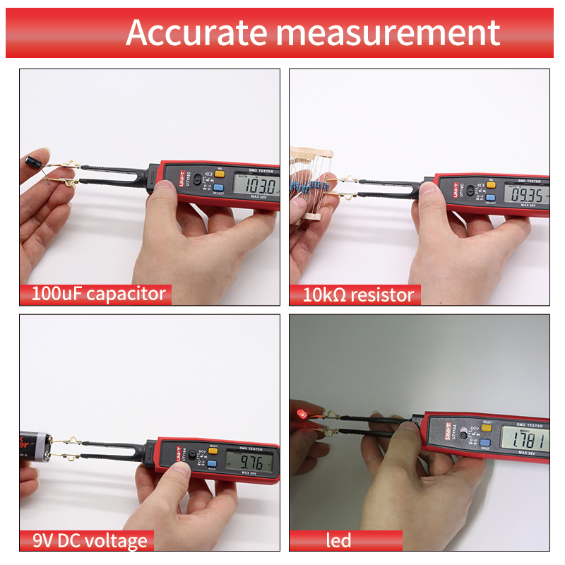 UNI-T UT116A UT116C デジタルピンセット  - Smd Tweezer Set のレビューと価格